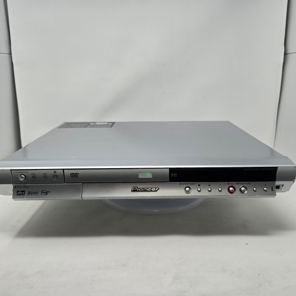 Pioneer DVR-520H-S DVD Recorder HDD 80GB Silver Tested Working DVR520HS